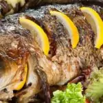 Рецепт фаршированного карпа запеченного в духовке с грибами