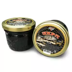 Купить икру палтуса Кольская черная 100 г в стеклянной банке в интернет магазине с доставкой