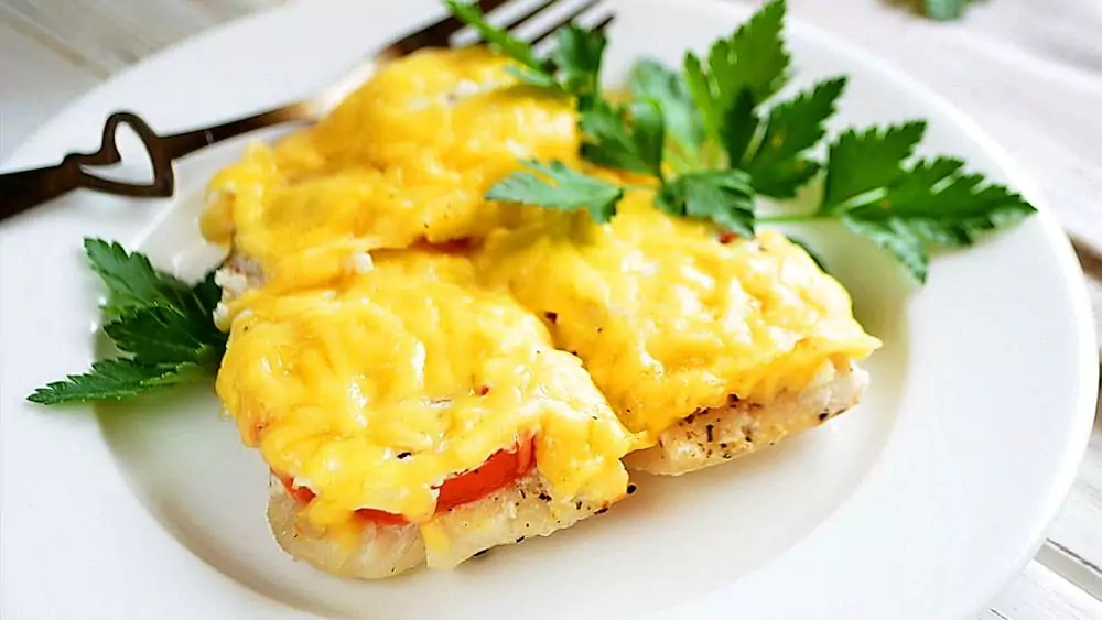 Филе судака запеченный в духовке по французски