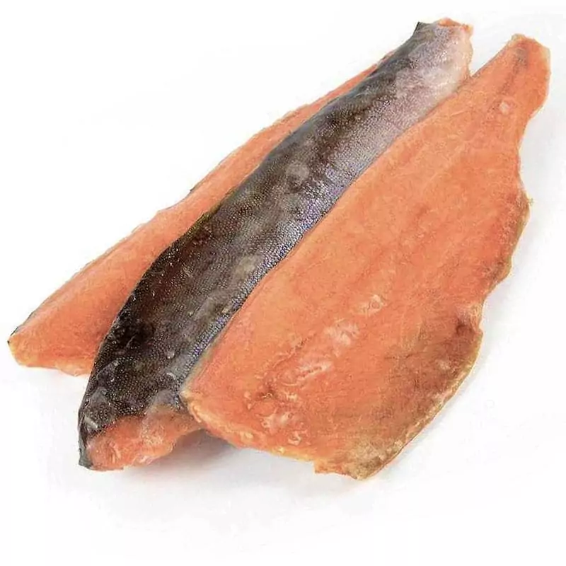 Филе замороженное кеты на коже купить в рыбном интернет магазине недорого