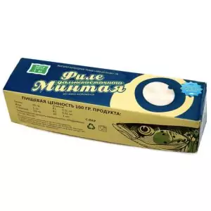 Купить филе минтая в коробке 1 кг в рыбном интернет магазине с доставкой на дом