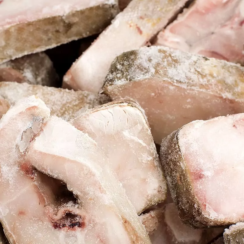 Стейки трески сухой заморозки