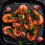 Рецепт жарки креветок на сковороде