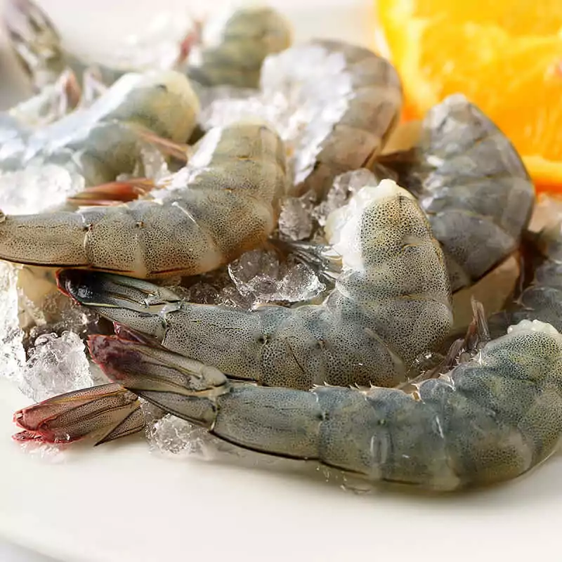 Цена на тигровые креветки без головы 21-25 с доставкой