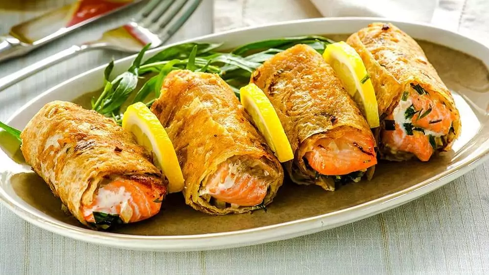 Горбуша запеченная в лаваше