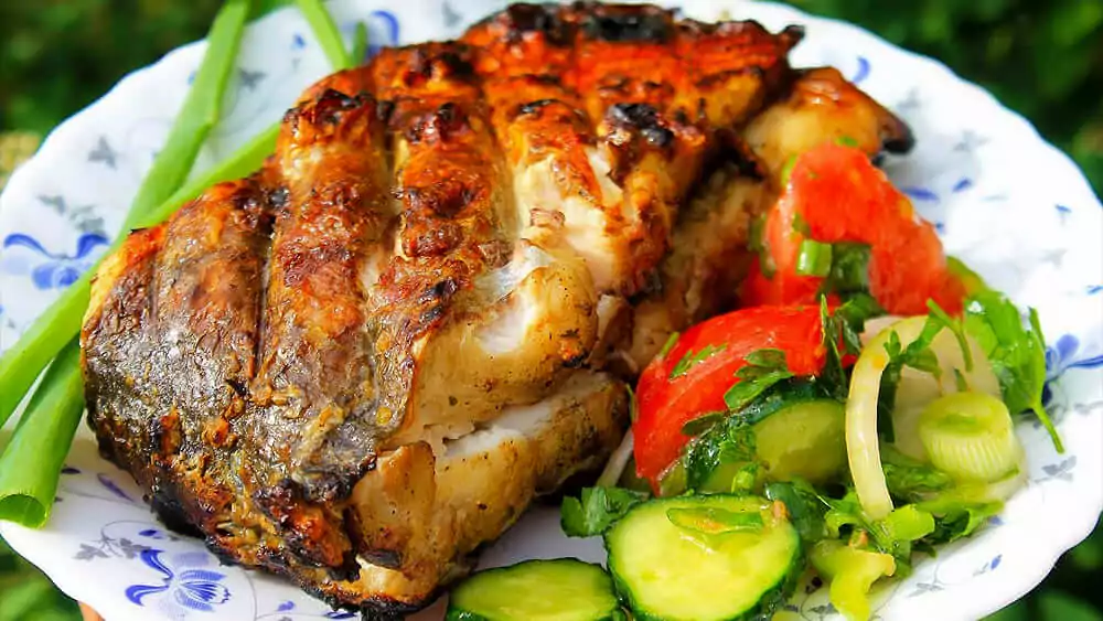 Толстолобик на мангале