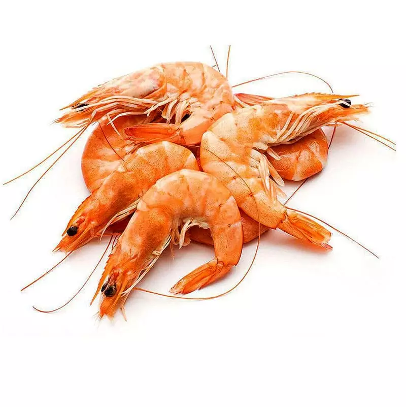 Купить королевские креветки с головой варено-мороженные 51-60 в интернет магазине с доставкой на дом.