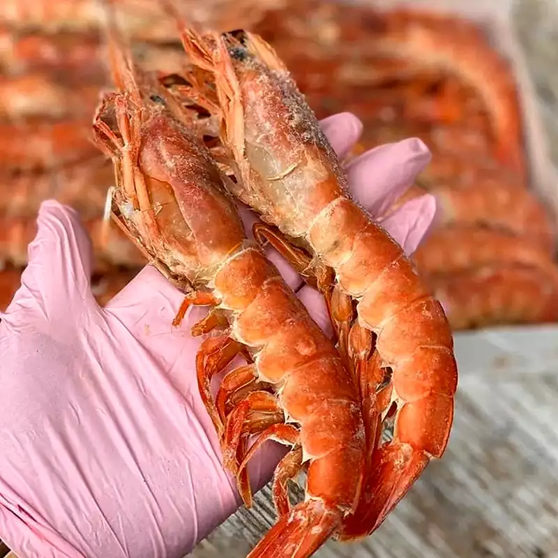 Скидки на креветки лангустины с головой l1 в Москве