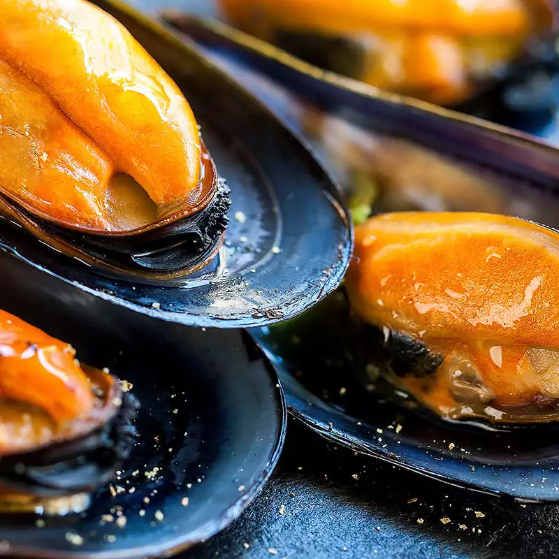 Скидки на мидии в створке 40-60